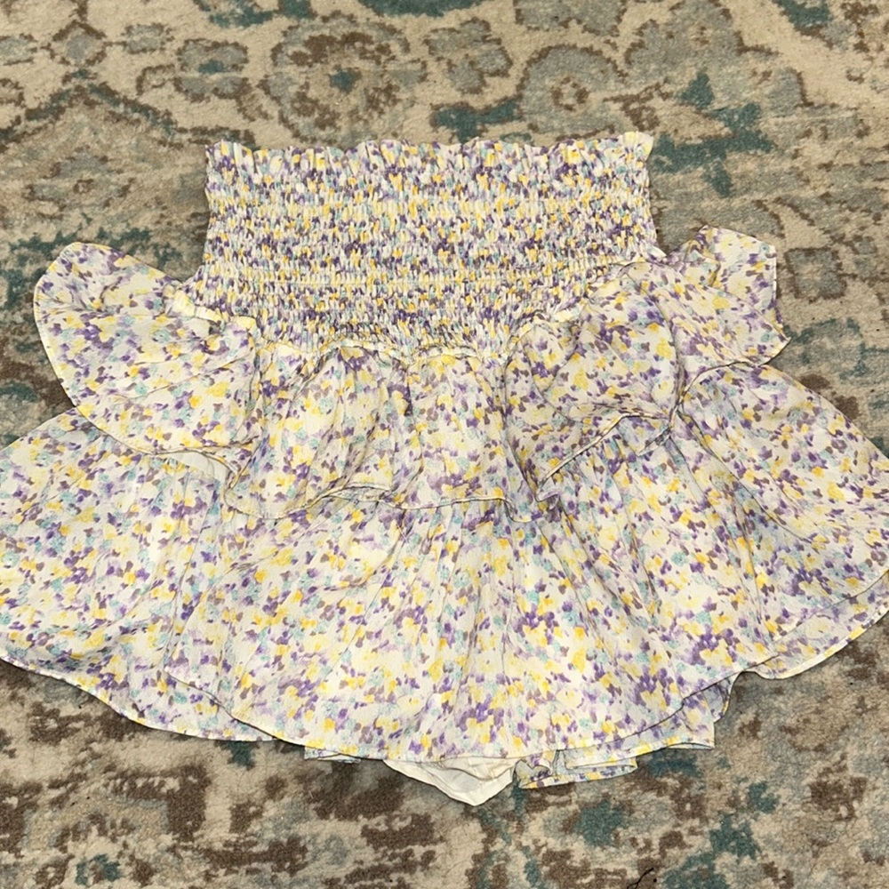 Pastel colored mini skirt